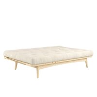 Folk Sofa Clear Lacquered Pine/914 Linen
