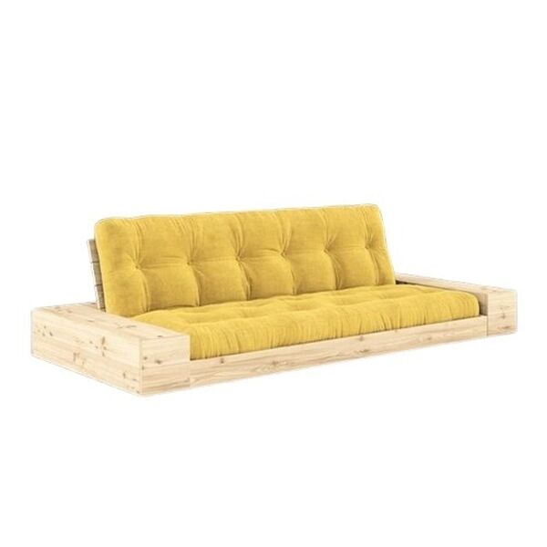 Base Canapé-lit avec coffre latéral Pin verni transparent/514 Honey