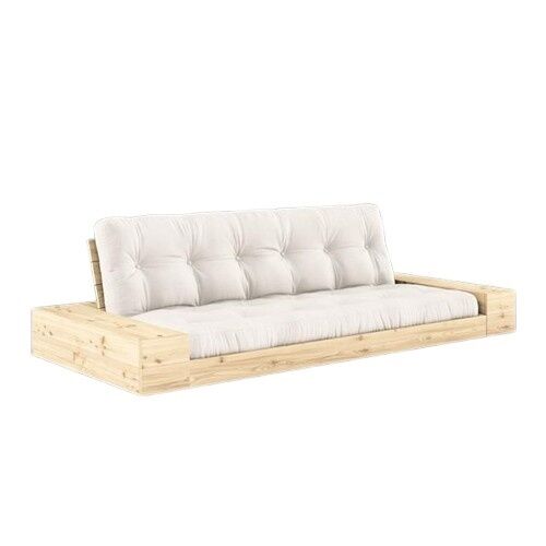 Base Sovesofa Med Sidekasse Klarlakeret Fyrretr/701 Natural