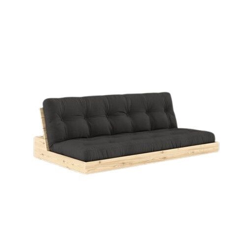 Base Sovesofa Klarlakeret Fyrretr/734 Dark Grey