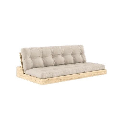 Base Sovesofa Klarlakkert Furu/747 Beige