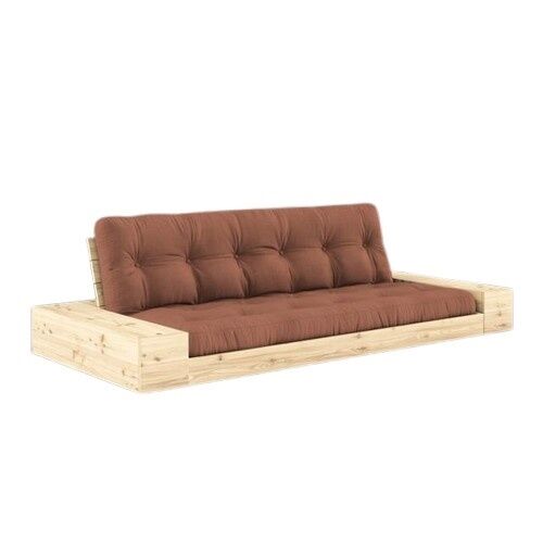 Base Sovesofa Med Sidekasse Klarlakeret Fyrretr/759 Clay Brown