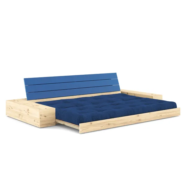 Base Sovesofa med sideboks Blå/517 Kongeblå