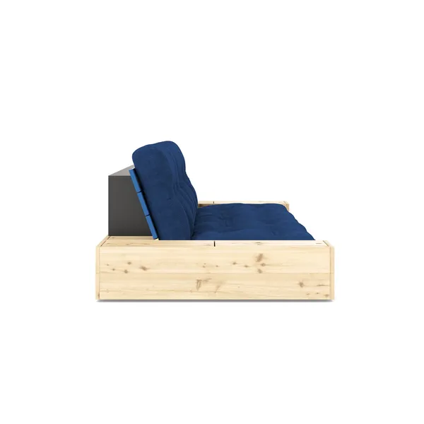 Base Sovesofa med sideboks Blå/517 Kongeblå