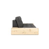 Base Sofa Bed With Side Box Black Night/511 Charcoal