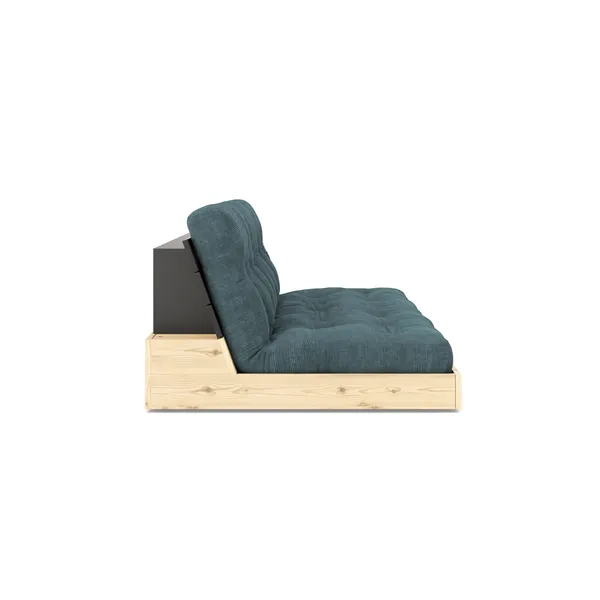 Base Sofa Bed Black Night/513 Pale Blue