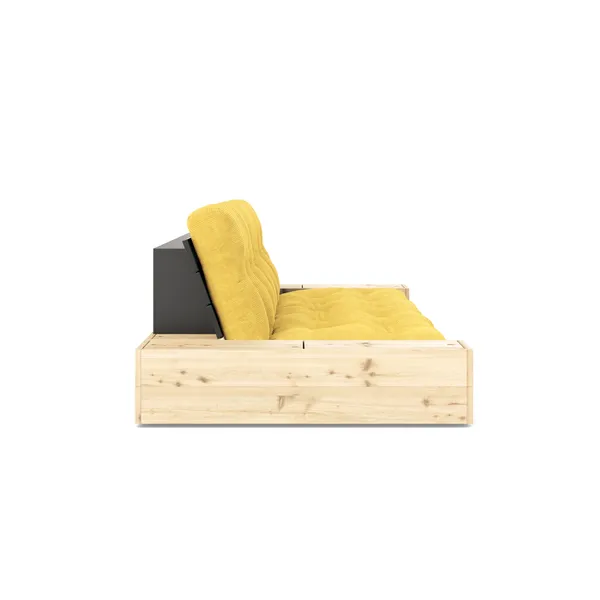 Base Sofa Bed With Side Box Black Night/514 Honey