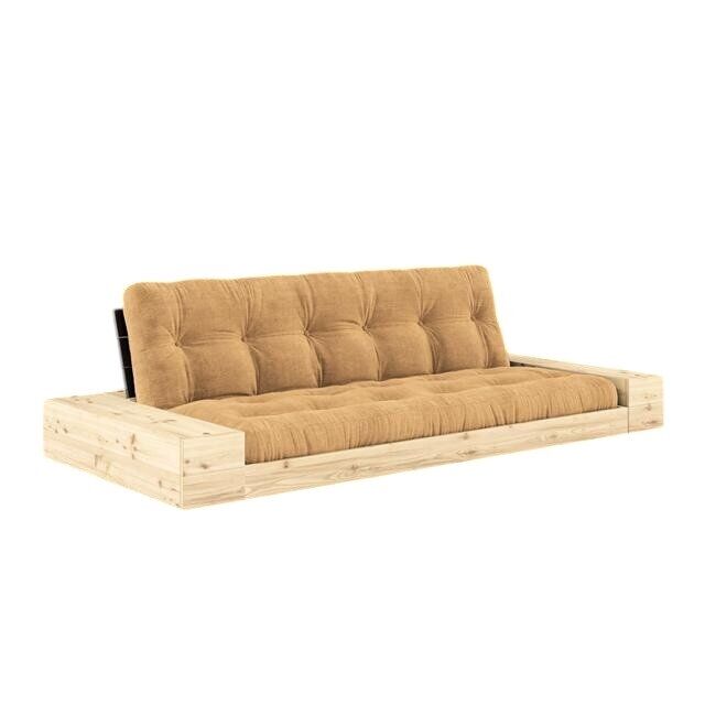 Base Sovesofa med sideboks Svart natt/515 Fudge Brown