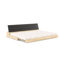 Lampensockel Schlafsofa Schwarz Nacht/701 Natur