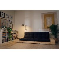 Base Sofa Bed With Side Box Black Night/701 Natural
