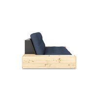 Base Sofa Bed With Side Box Black Night/737 Navy