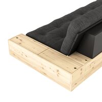 Base Sofa Bed With Side Box Black Night/737 Navy