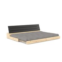 Canapé-lit Base Noir Nuit/746 Gris
