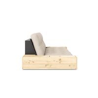 Base Sofa Bed With Side Box Black Night/747 Beige