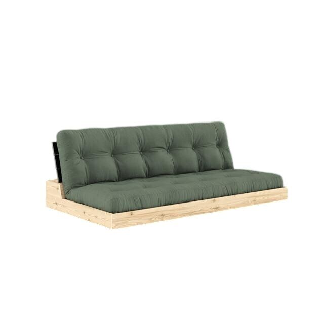 Base Sovesofa Svart Natt/756 Olivengrønn