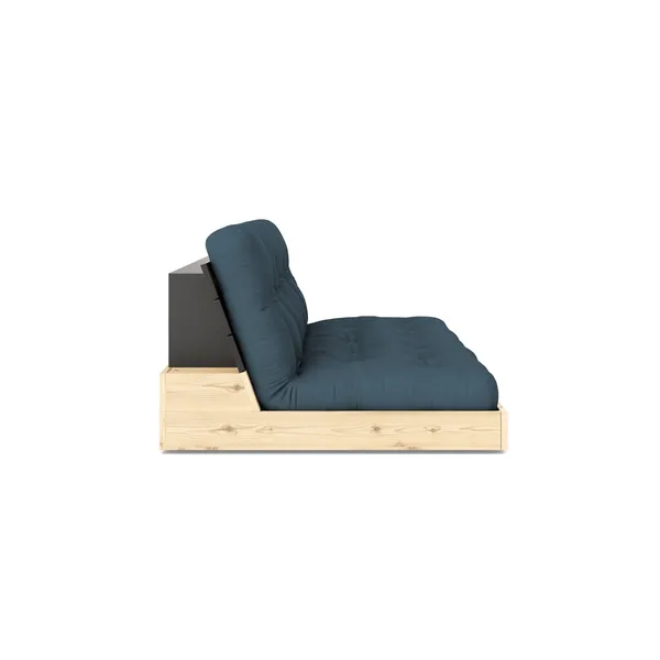 Bas Bäddsoffa Svart Night/757 Petrol Blue