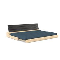 Bas Bäddsoffa Svart Night/757 Petrol Blue