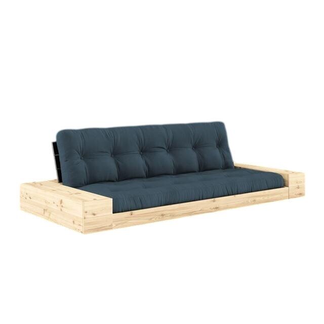 Base Sovesofa Med Sidekasse Black Night/757 Petrol Blue