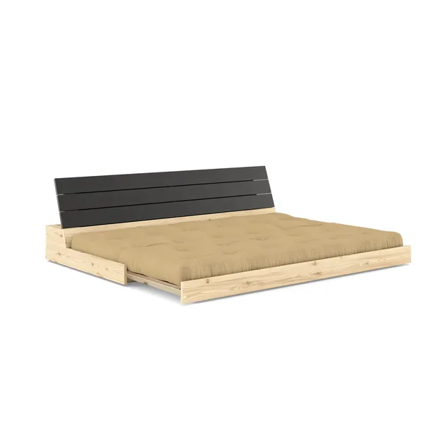 Base Sofa Bed Black Night/758 Wheat Beige