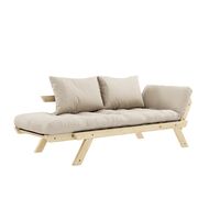 Divano Bebop Pino Laccato Trasparente/747 Beige