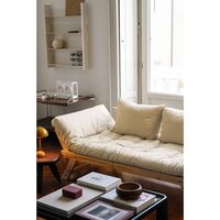 Divano Bebop Pino Laccato Trasparente/747 Beige
