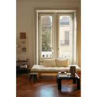Divano Bebop Pino Laccato Trasparente/747 Beige