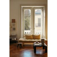 Divano Bebop Pino Laccato Trasparente/Lino 914