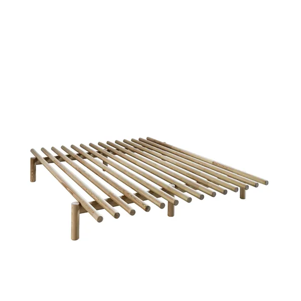 Pace Bed Frame 140x200 Clear Lacquered Pine