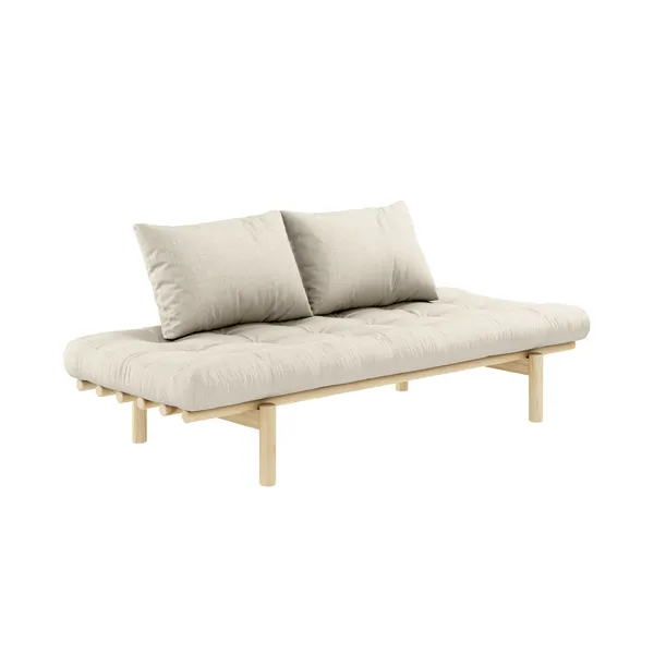 Pace Daybed Clear Lacquered Pine/914 Linen