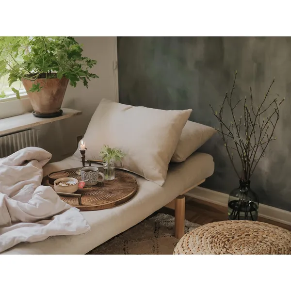 Pace Daybed Clear Lacquered Pine/914 Linen