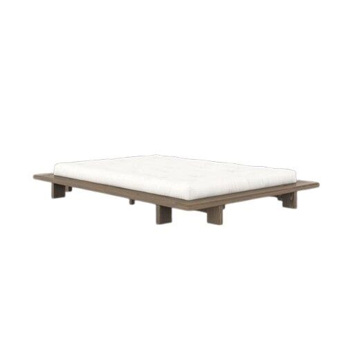 Cadre de Lit Japan 140x200 Brun Caroube