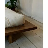 Japan Bettgestell 160x200 Johannisbrotbraun