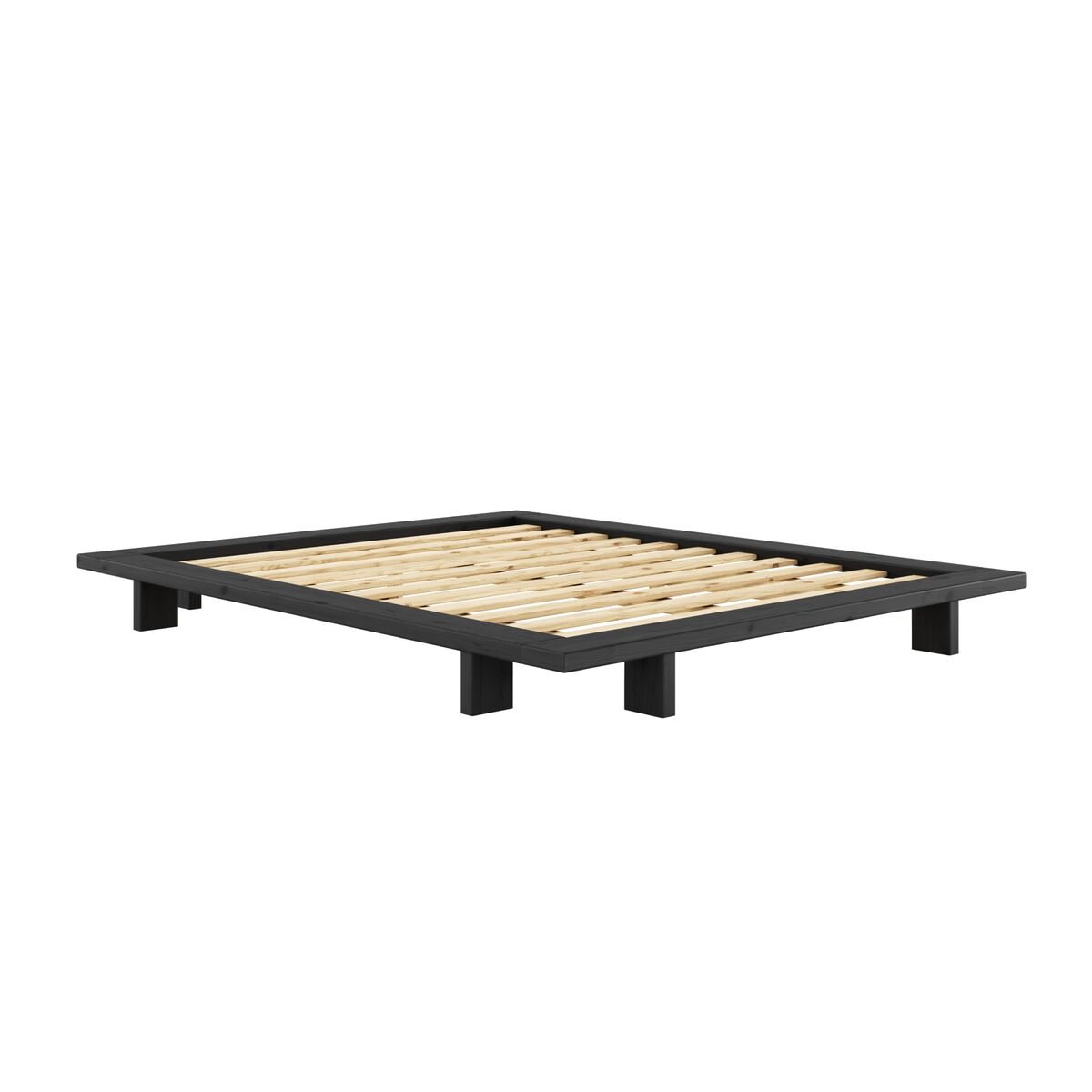 Cadre de Lit Japan 160x200 Noir Nuit