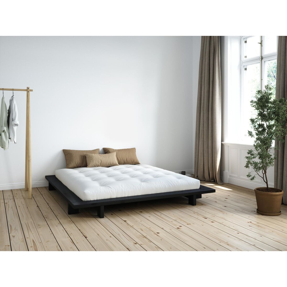 Estructura de cama Japan 180x200 Negro Noche