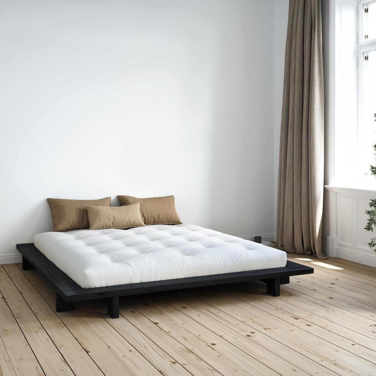 Estructura de cama Japan 180x200 Negro Noche
