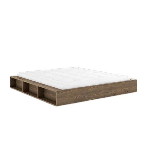 Cadre de Lit Ziggy 180x200 Brun Caroube