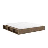 Ziggy Bedframe 180x200 Cm, Carobbruin