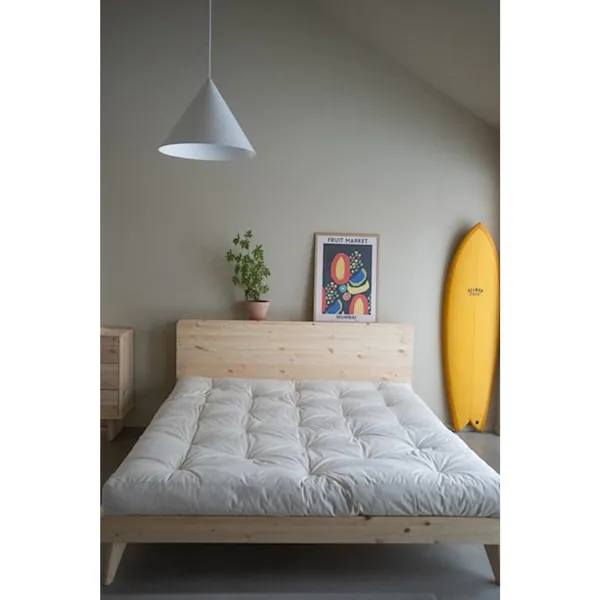 Retreat Bed Frame 140x200 Clear Lacquered Pine