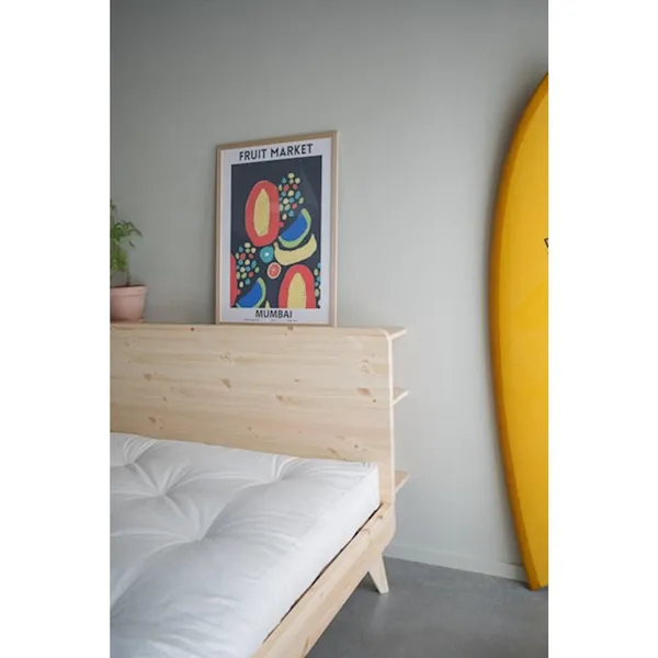 Retreat Bed Frame 140x200 Clear Lacquered Pine