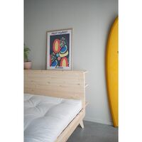 Retreat Bed Frame 140x200 Clear Lacquered Pine