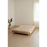 Social Bed Frame 180x200 Clear Lacquered Pine