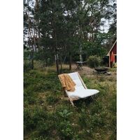 Boogie lenestol 611 Strandblå/Rå bøk