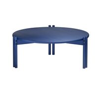 Mesa de centro baja Sticks, Azul cobalto.
