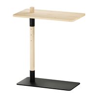 Adjust Side Table Clear Lacquered Pine