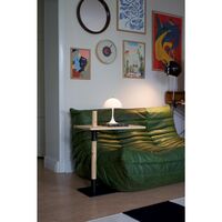 Adjust Side Table Clear Lacquered Pine