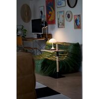 Adjust Side Table Clear Lacquered Pine