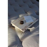 Table d'appoint Bff en pin laqué transparent