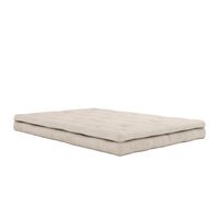 Schnallensofa 747 Beige/ Braun