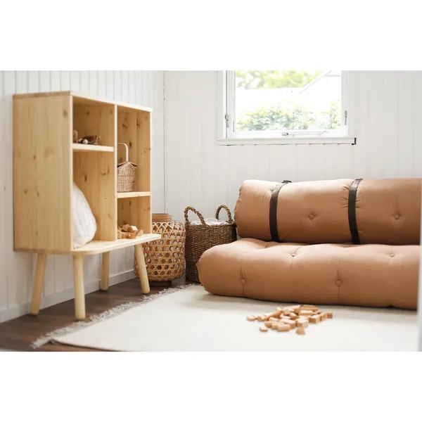 Spennesofa 756 Olivengrønn/ Brun