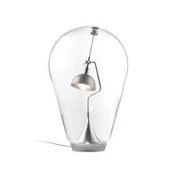Blow Table Lamp Chrome/ Clear